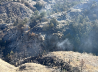 Coal Steam Fire Near Buffalo