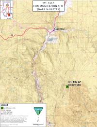 Map showing location of Mount Ella in Lincoln County