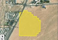 Map showing location of proposed land sale east of South Las Vegas Boulevard and south of East Larson Lane.