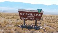 Cedar City Field Office sign