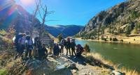 A group from the Montana Conservation Corps pose for a photo at Bear Trap Canyon Wilderness