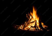 Stock image of campfire