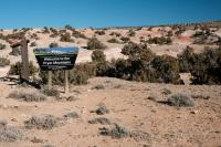 BLM welcome sign for the Pryor Mountain Horse Range