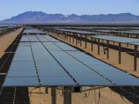 Solar panel in the California Desert.  Photo by Tom Brewster Photography