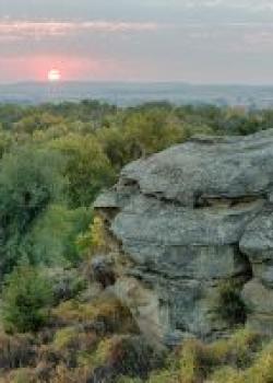 Pompeys Pillar is located outside of Billings, Mont.