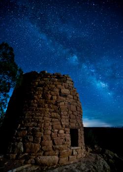 Canyons of the Ancients after dark