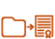 orange case file transfer to land use authorization, permit, lease or patent icon