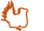orange sage grouse icon