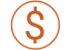 Dollar Sign with circle around it