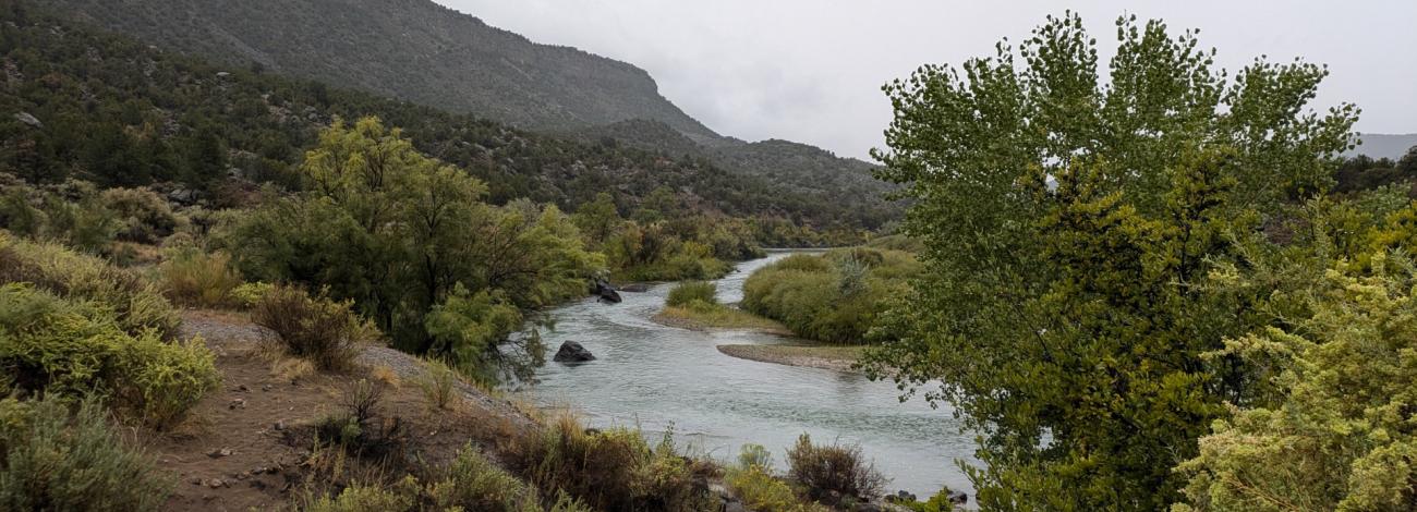 The Arroyo Hondo Campground overlooks the Rio Grande Gorge and provides astounding views.