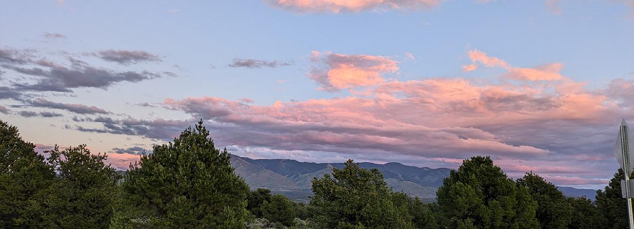 Sunset at Big Arsenic Campground.