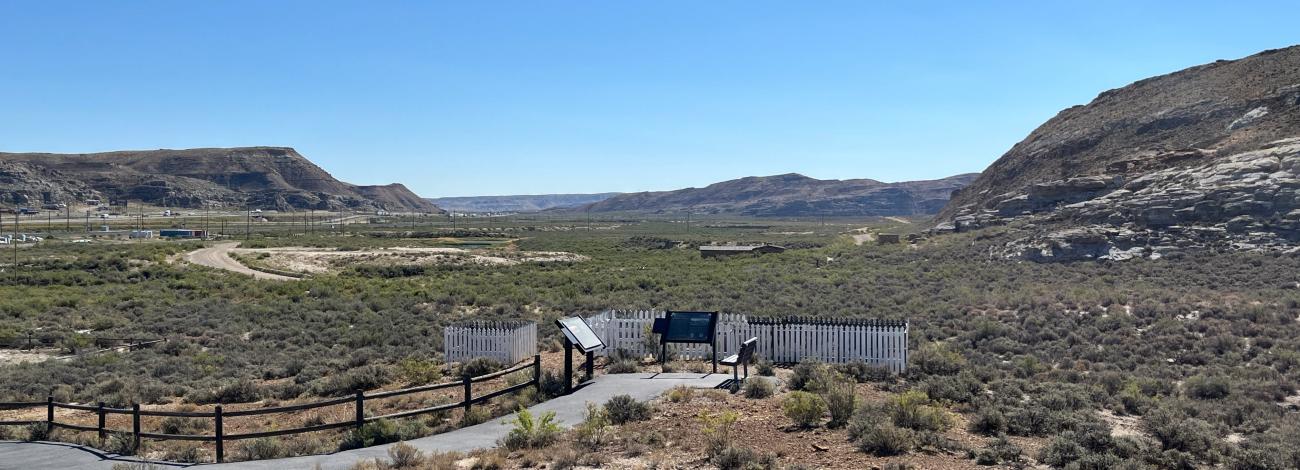 An overview of Point of Rocks Cemetery.