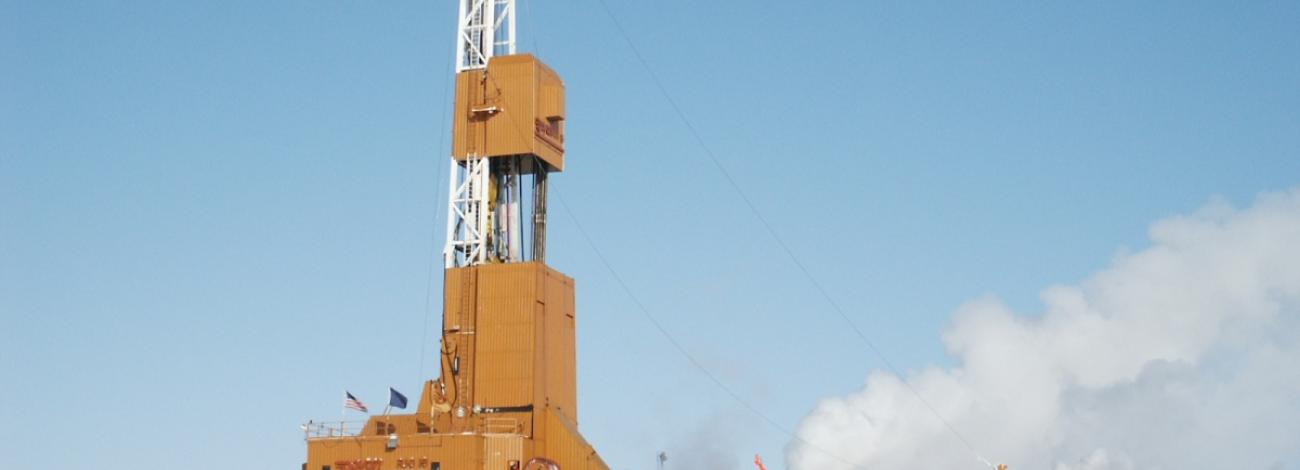 Oil Rig on North Slope of Alaska