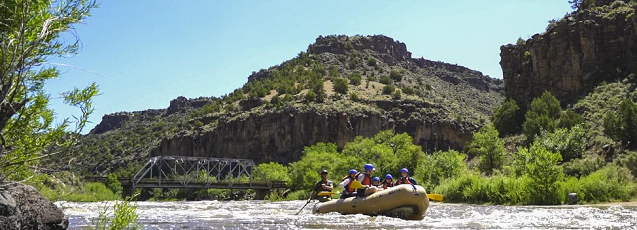 Boaters on the Rio Grande Wild and Scenic River