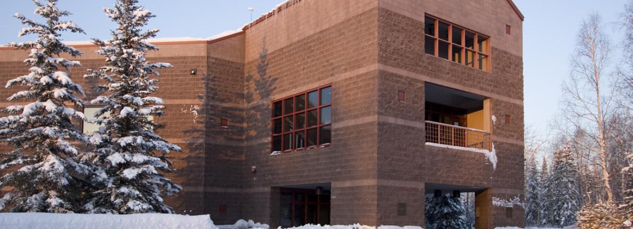BLM Fairbanks District Office Building in winter