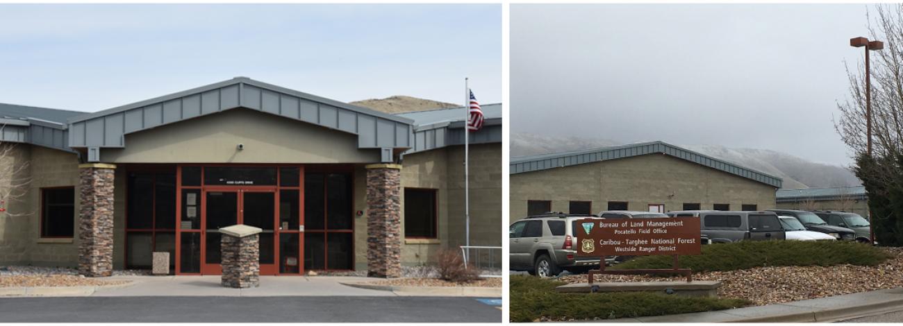 Front entrance to the BLM Pocatello Field Office