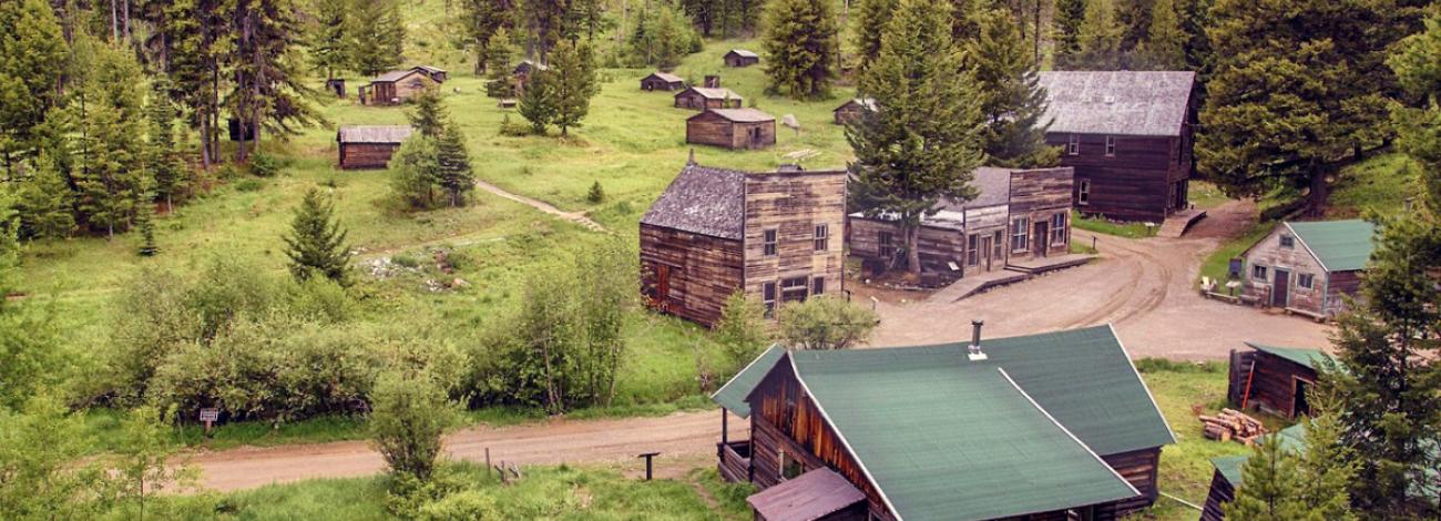 Overview photo of Garnet Ghost Town