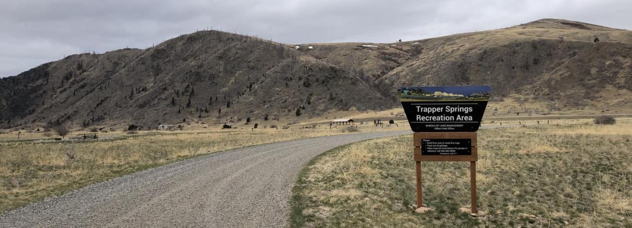 Trapper Springs Recreation Area along the lower Madison River