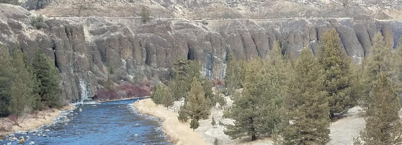 View from above Palisades Campground