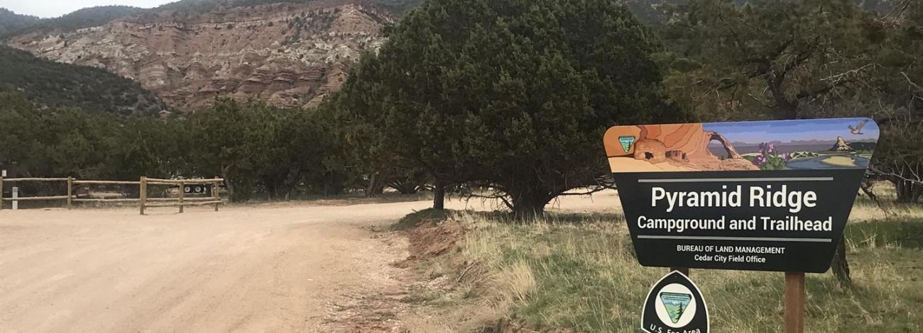 Entrance to Pyramid Ridge Campgound