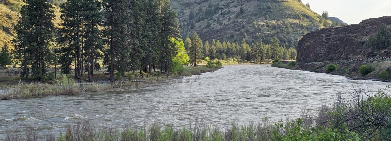 View of John Day River from Muleshoe Campground