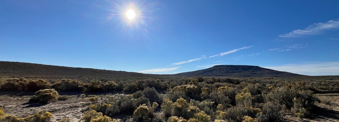 Scenic view of North Table Rock
