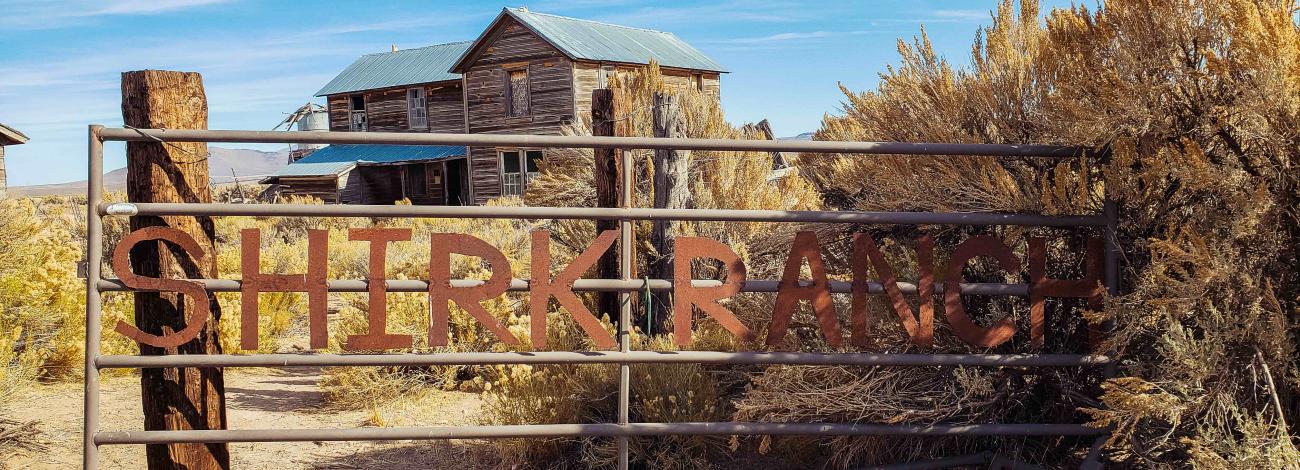 View of Shirk Ranch gate