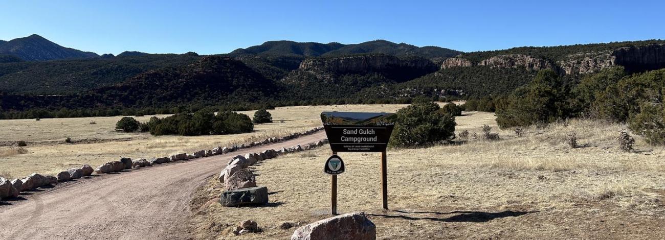 Sand Gulch Campground Entrance 