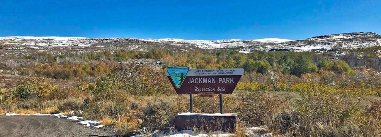 Fall colors, snow on Steens Mountain