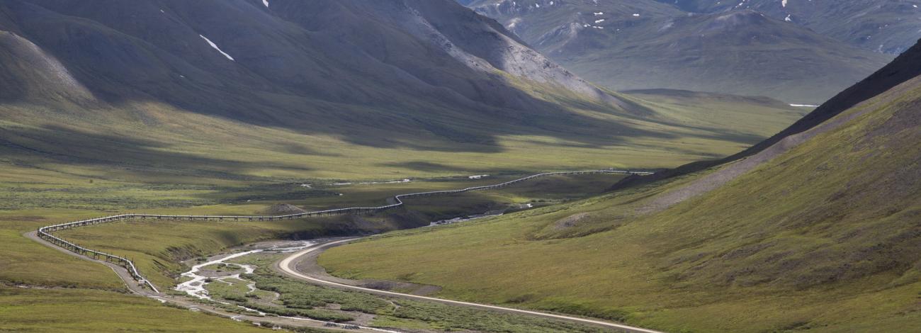 Trans-Alaska Pipeline along the Dalton Highway in Alaska