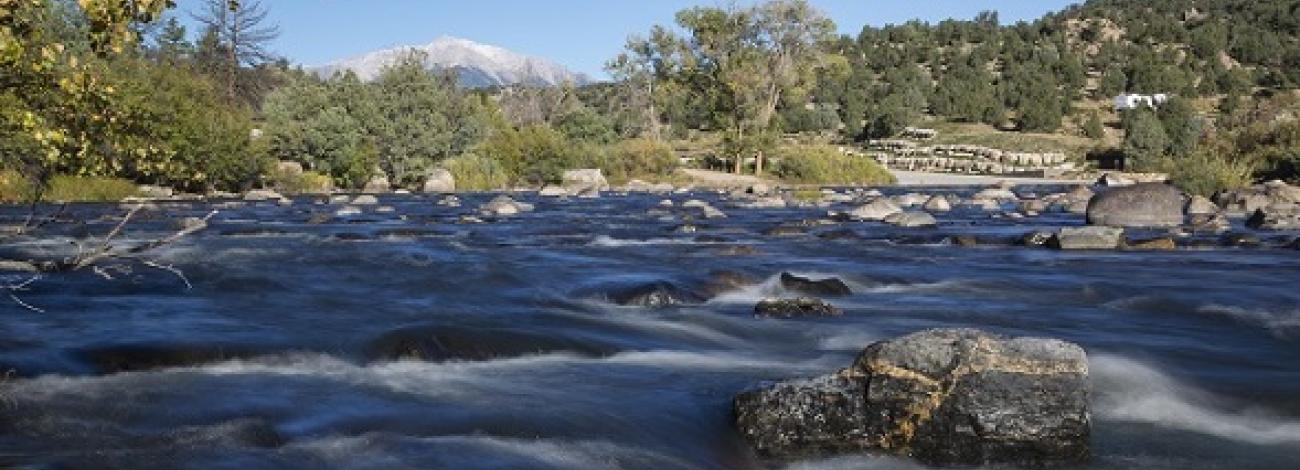 Rushing Arkansas River in Browns Canyon National Monument