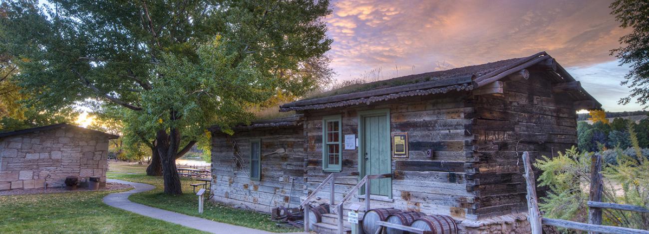 A cabin at the John Jarvie Historic Ranch.