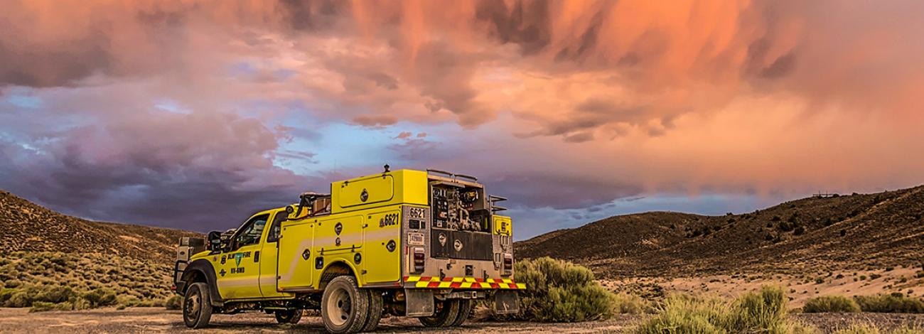 BLM Firefighters put out a wildfire