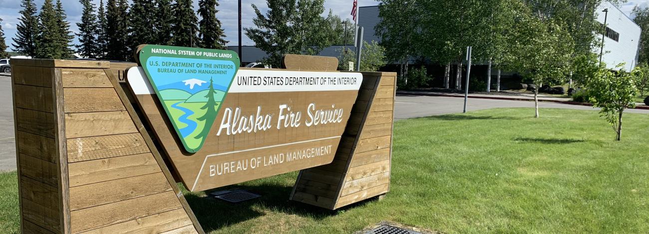 Alaska Fire Service office sign