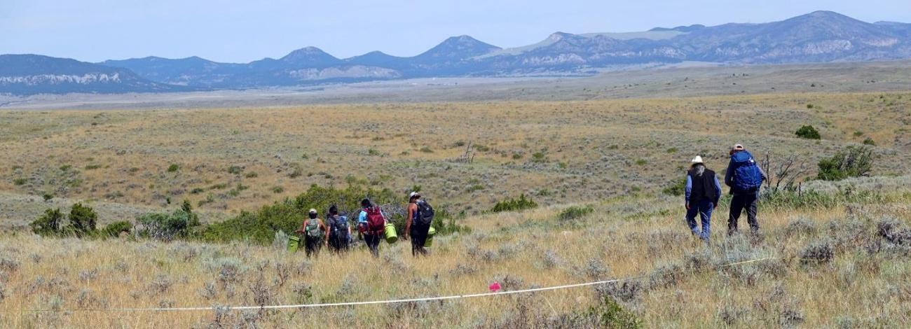 Field crew for the Fort Belknap Native Seed and Grassland Restoration Program