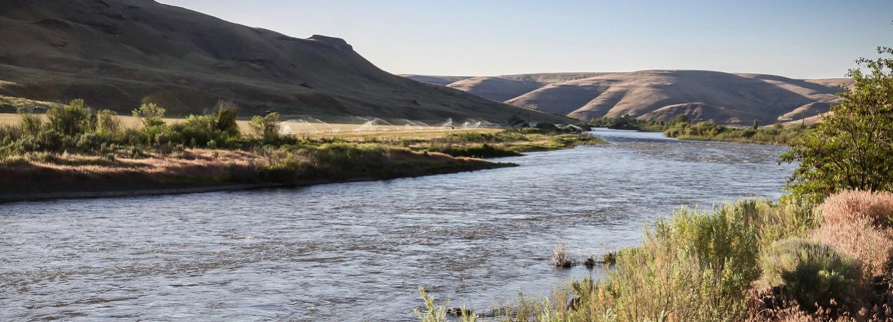 photo of a river winding through a landscape