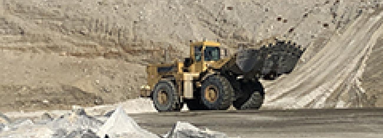 Loader Working in Quarry