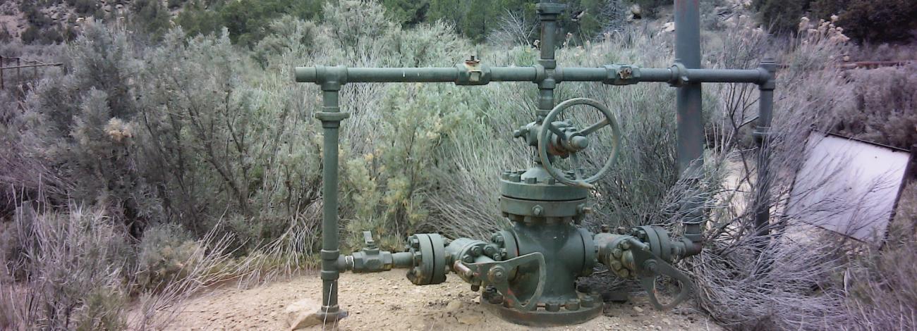 An orphaned well in Grand County, Utah