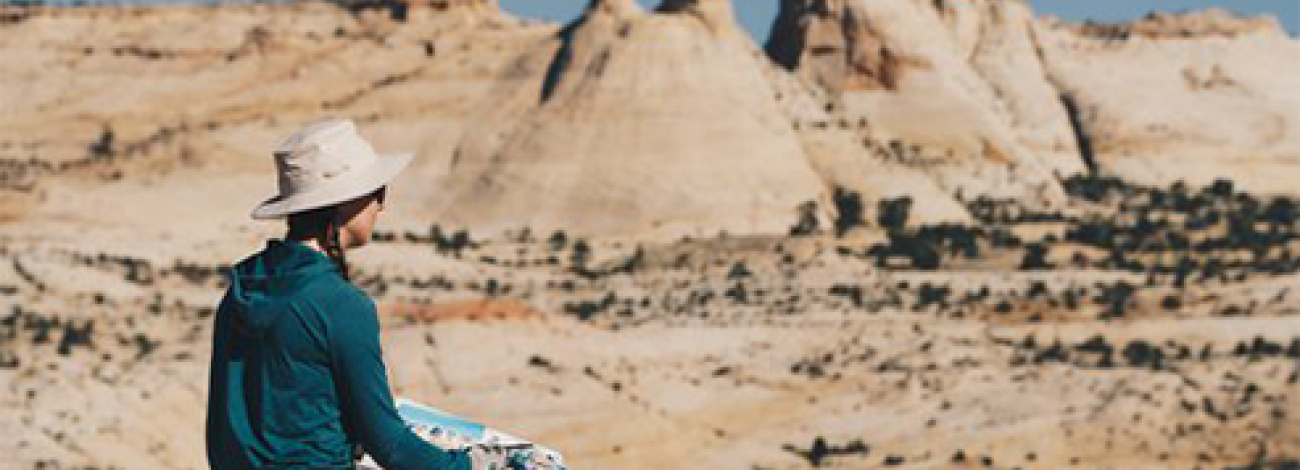 Artist-in-Residence Claire Giordano at Grand Staircase-Escalante National Monument