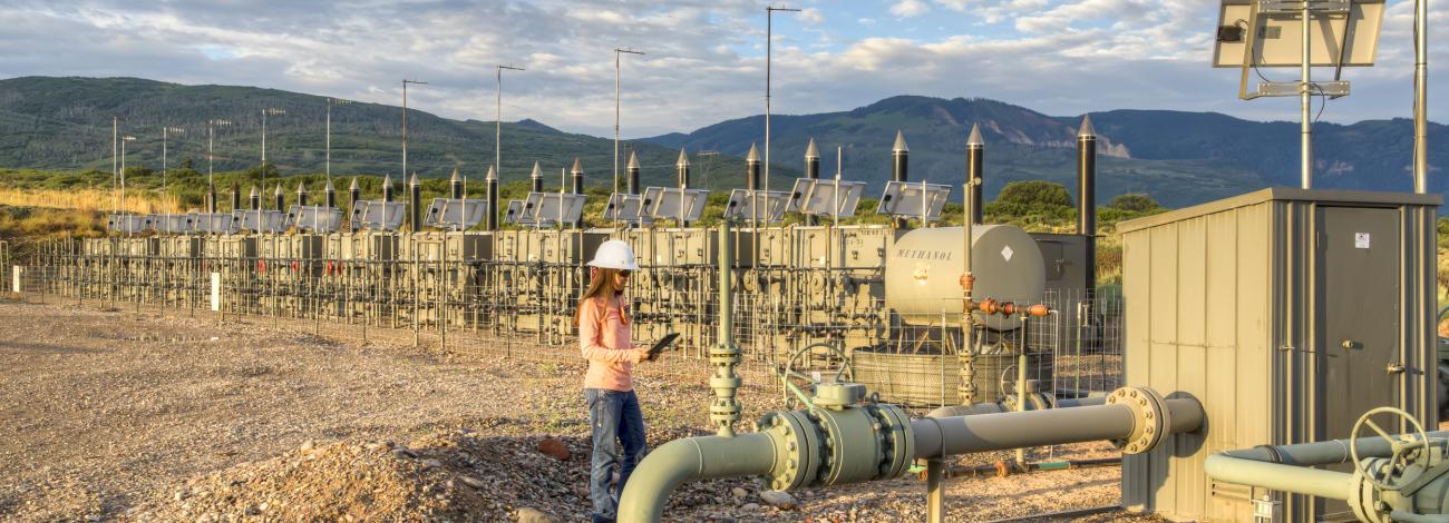 BLM Staff conducting compliance check on oil and gas development in Colorado