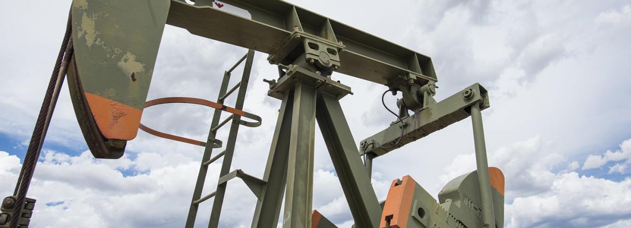 A pump jack in Farmington, New Mexico.