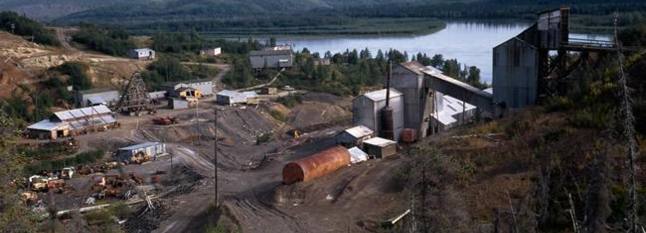 A picture of the red devil mercury mine.
