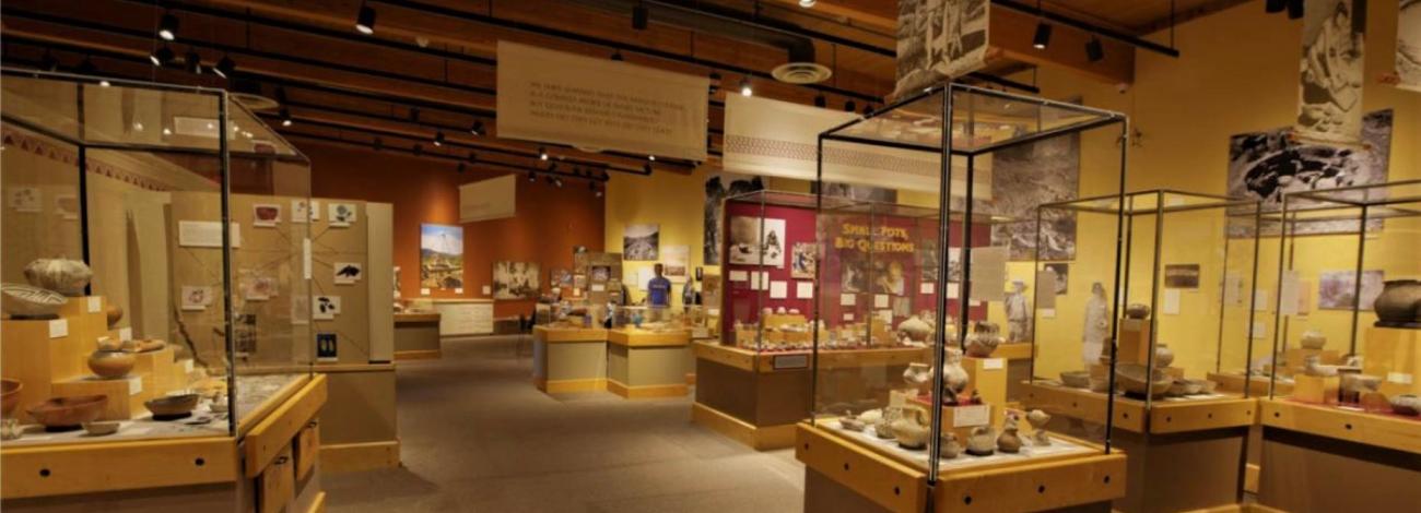 Museum exhibits at Canyons of the Ancients National Monument, CO.