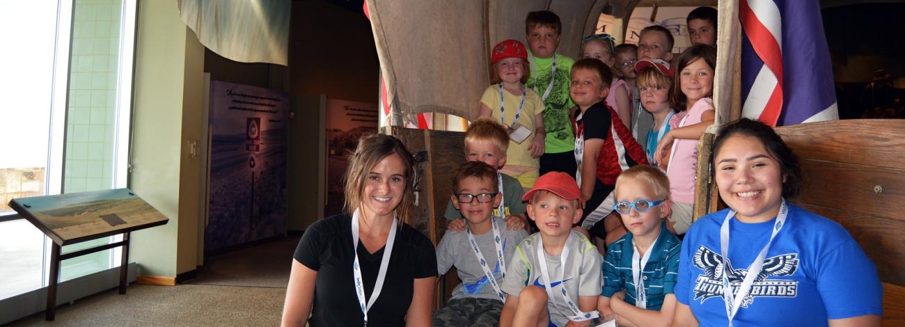 Students from local schools participate in a Museum Adventure Quest program visit to the NHTIC