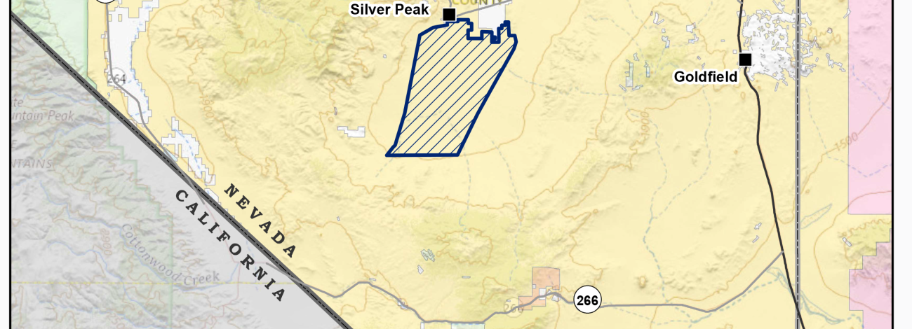 A map depicts the location of the Clayton Valley Lithium Exploration project.