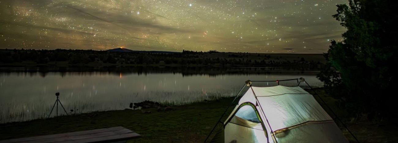  Dark sky over Duncan Reservoir in the BLM Lakeview District