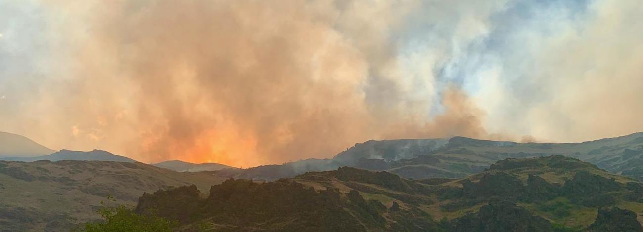 Joseph Canyon fire in Oregon.