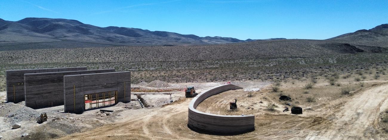 Sloan Canyon Visitor Contact Station under construction