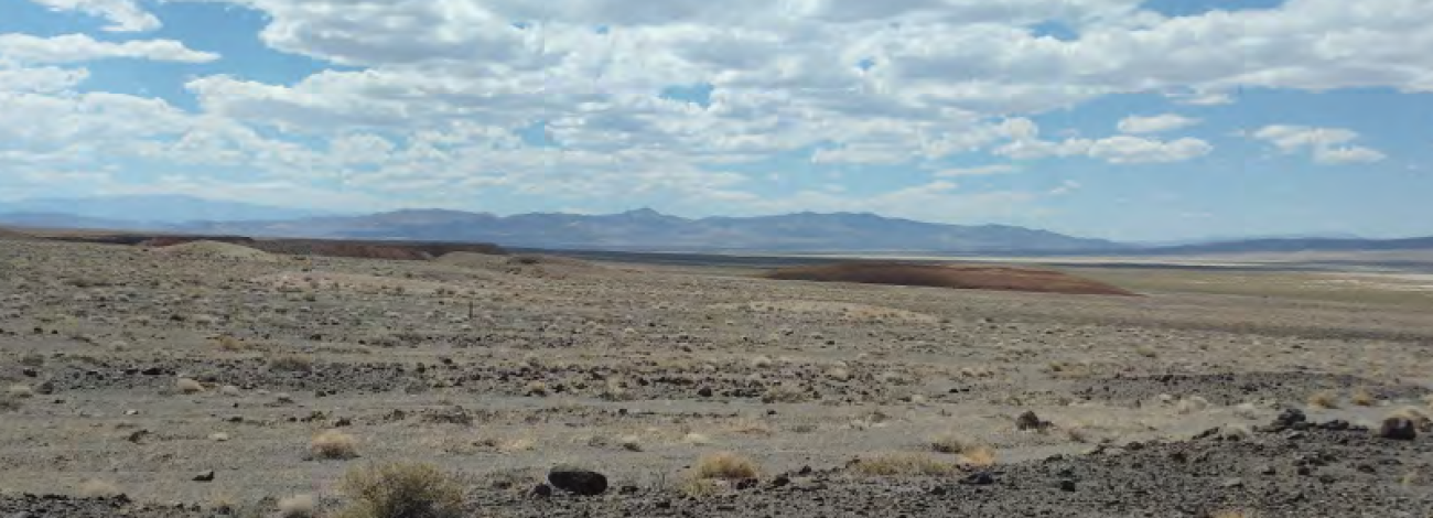 Desert landscape west of Tonopah, Nevada where Allegiant Gold Ltd. will explore for gold.ld.