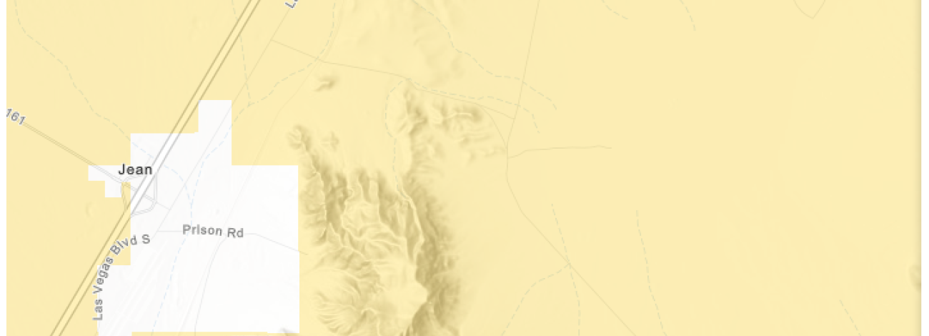 Map showing location of Jean, NV